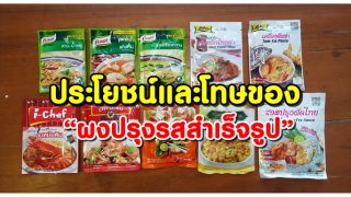 สาระน่ารู้!! ประโยชน์และโทษ ของ “ผงปรุงรสสำเร็จรูป”