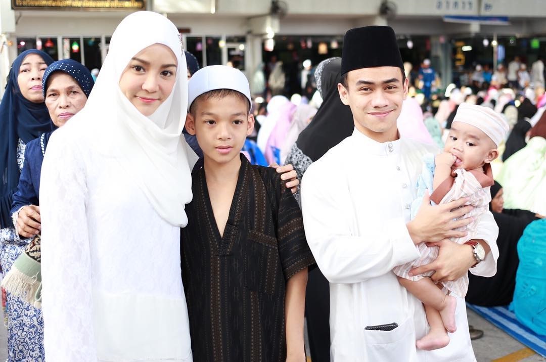 ภาพคู่ก็มา นุ๊ก สุทธิดา-ฮากีม ในวันอิดิ้ลฟิตรี