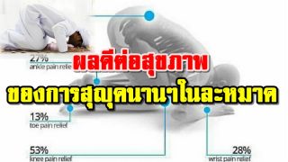ผลดีต่อสุขภาพ ของการสุญุดนานๆในละหมาด