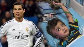 Cristiano Ronaldo บริจาค 1.5 ล้านยูโรแก่เด็กชาวปาเลสไตน์ในฉนวนกาซา