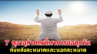 7 ดุอาอฺสำคัญที่เราควรขอทุกวัน ทั้งหลังละหมาดและนอกละหมาด